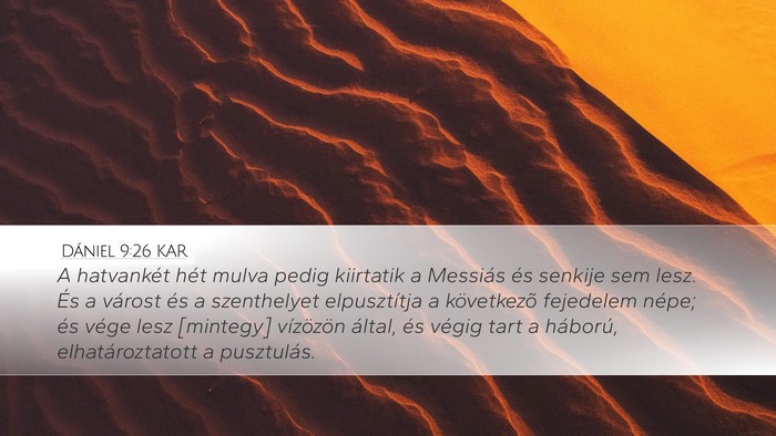 Dániel 9:26 KAR Bible Verse Image