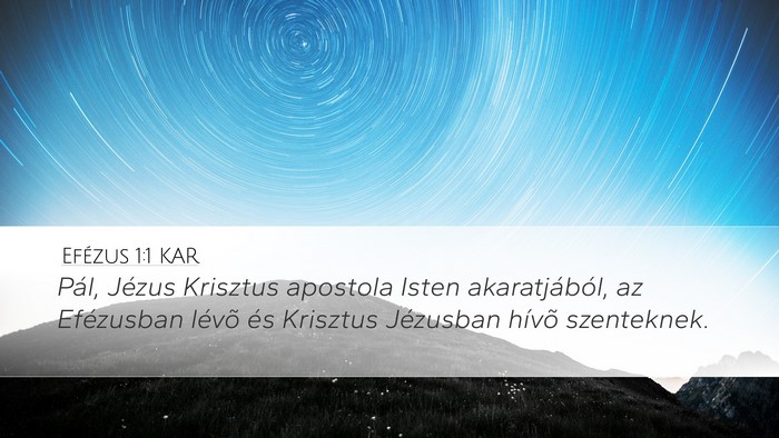 Efézus 1:1 KAR Bible Verse Image