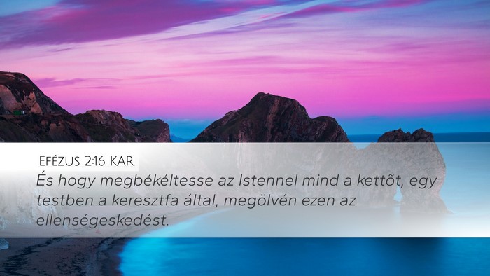 Efézus 2:16 KAR Bible Verse Image