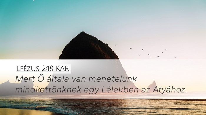 Efézus 2:18 KAR Bible Verse Image