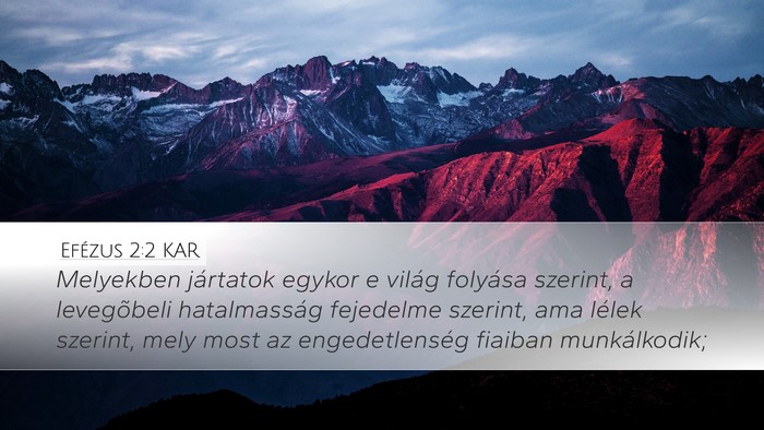 Efézus 2:2 KAR Bible Verse Image