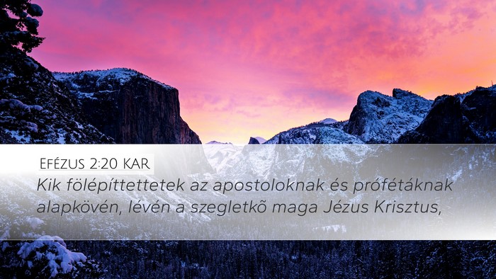Efézus 2:20 KAR Bible Verse Image