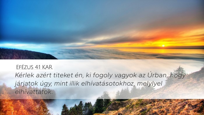 Efézus 4:1 KAR Bible Verse Image