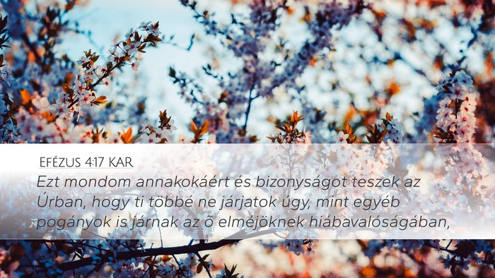 Efézus 4:17 KAR Bible Verse Image