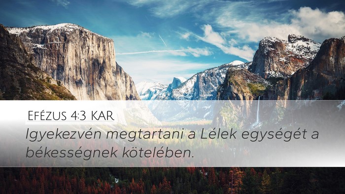 Efézus 4:3 KAR Bible Verse Image