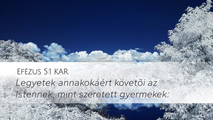 Efézus 5:1 KAR Bible Verse Image