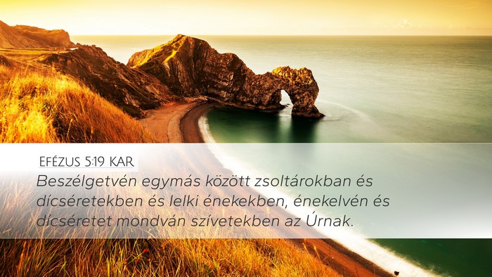 Efézus 5:19 KAR Bible Verse Image