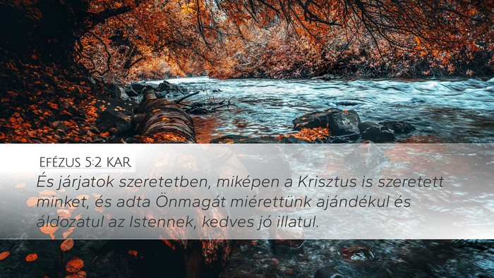 Efézus 5:2 KAR Bible Verse Image