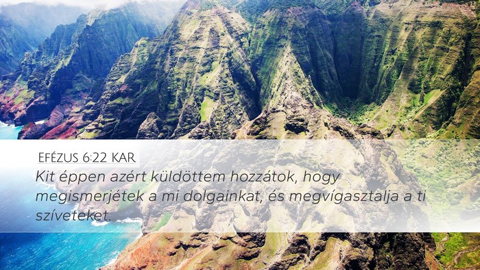 Efézus 6:22 KAR Bible Verse Image