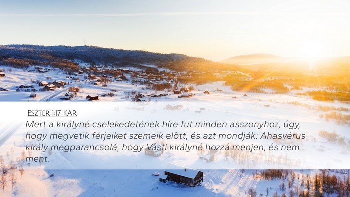 Eszter 1:17 KAR Bible Verse Image