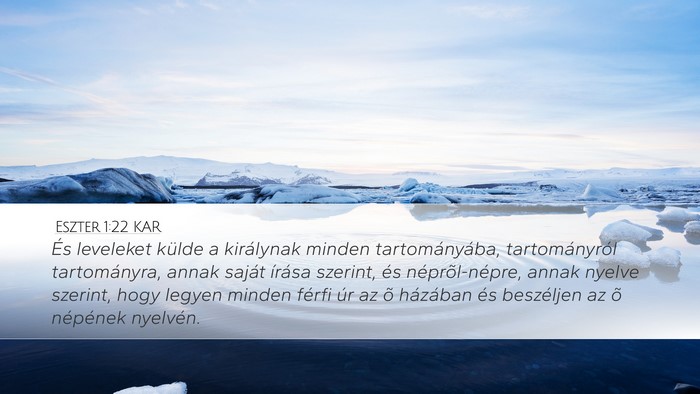 Eszter 1:22 KAR Bible Verse Image
