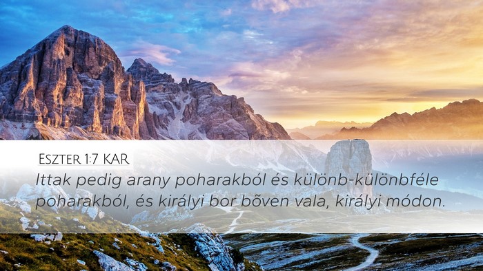Eszter 1:7 KAR Bible Verse Image
