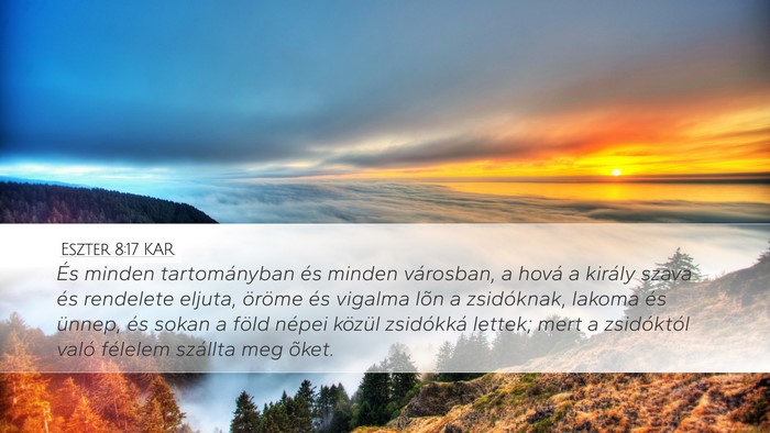 Eszter 8:17 KAR Bible Verse Image