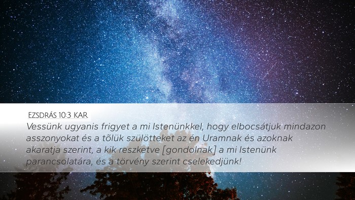 Ezsdrás 10:3 KAR Bible Verse Image