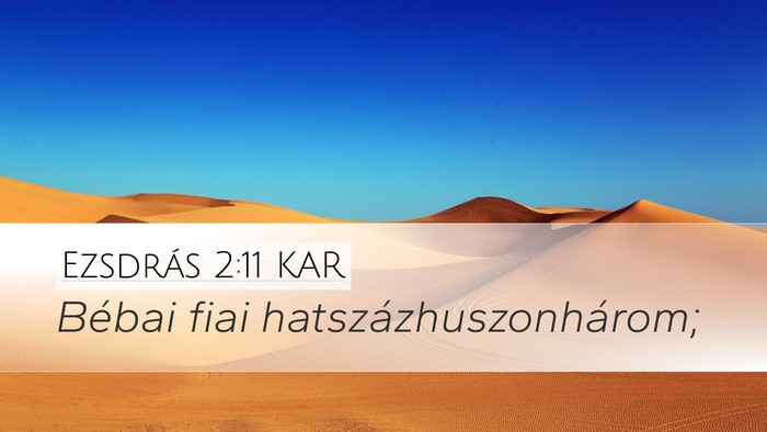 Ezsdrás 2:11 KAR Bible Verse Image