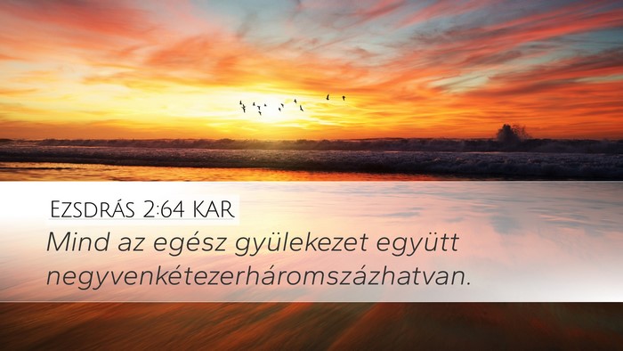Ezsdrás 2:64 KAR Bible Verse Image