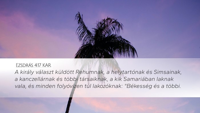 Ezsdrás 4:17 KAR Bible Verse Image