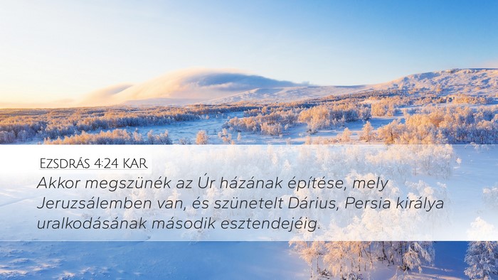 Ezsdrás 4:24 KAR Bible Verse Image