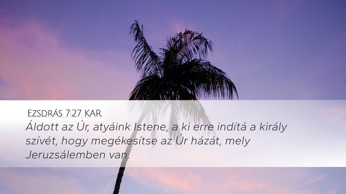 Ezsdrás 7:27 KAR Bible Verse Image