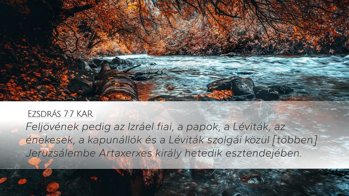 Ezsdrás 7:7 KAR Bible Verse Image