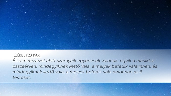 Ezékiel 1:23 KAR Bible Verse Image