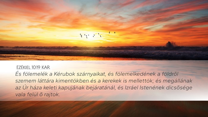 Ezékiel 10:19 KAR Bible Verse Image