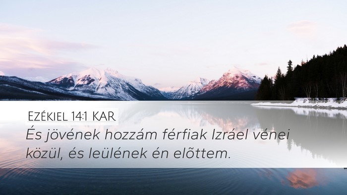 Ezékiel 14:1 KAR Bible Verse Image