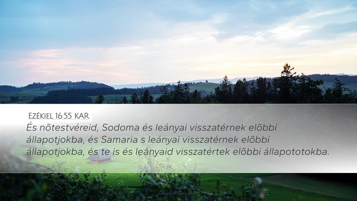 Ezékiel 16:55 KAR Bible Verse Image