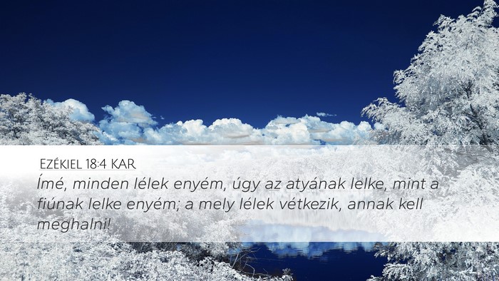 Ezékiel 18:4 KAR Bible Verse Image