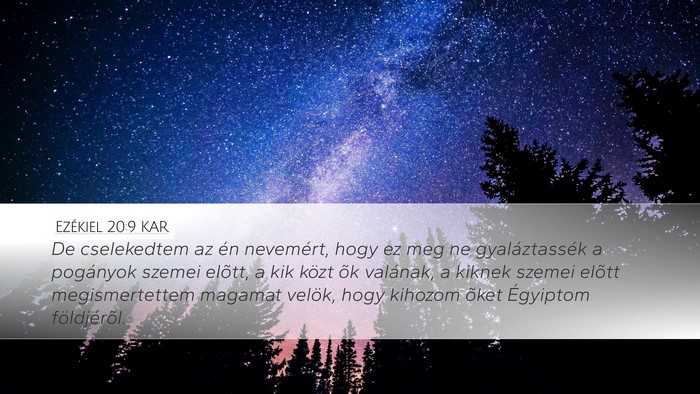 Ezékiel 20:9 KAR Bible Verse Image