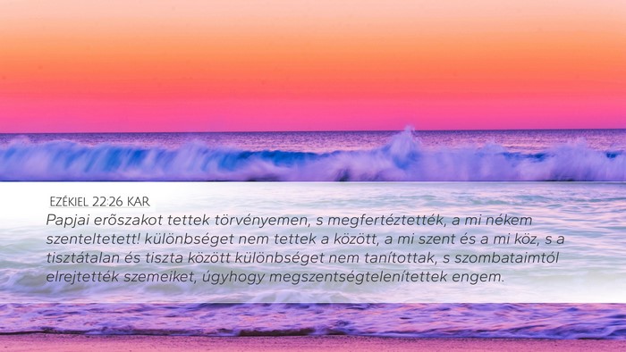 Ezékiel 22:26 KAR Bible Verse Image