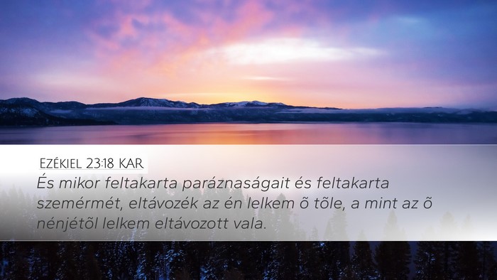 Ezékiel 23:18 KAR Bible Verse Image