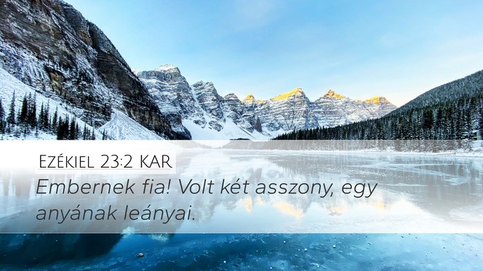 Ezékiel 23:2 KAR Bible Verse Image