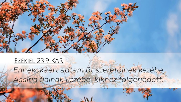 Ezékiel 23:9 KAR Bible Verse Image