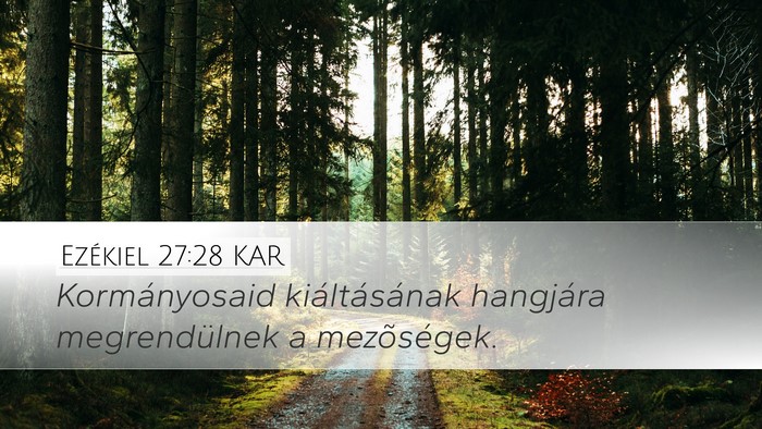 Ezékiel 27:28 KAR Bible Verse Image