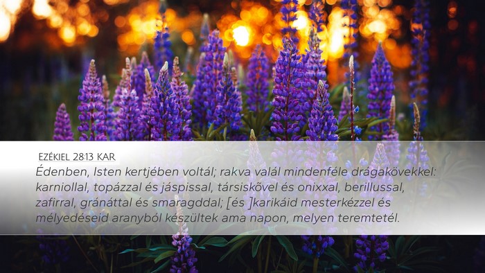 Ezékiel 28:13 KAR Bible Verse Image