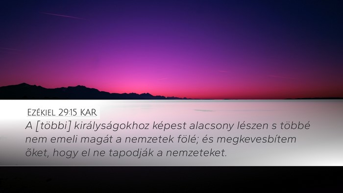 Ezékiel 29:15 KAR Bible Verse Image