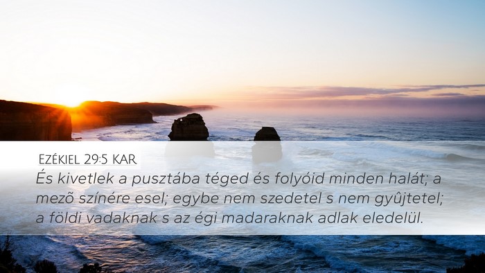 Ezékiel 29:5 KAR Bible Verse Image