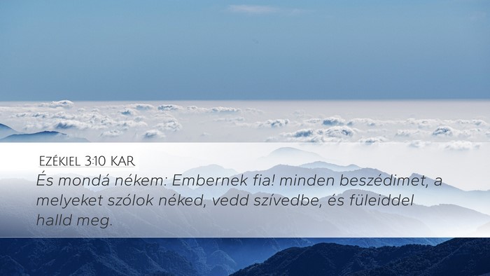 Ezékiel 3:10 KAR Bible Verse Image