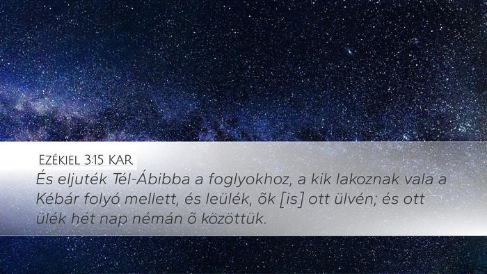 Ezékiel 3:15 KAR Bible Verse Image
