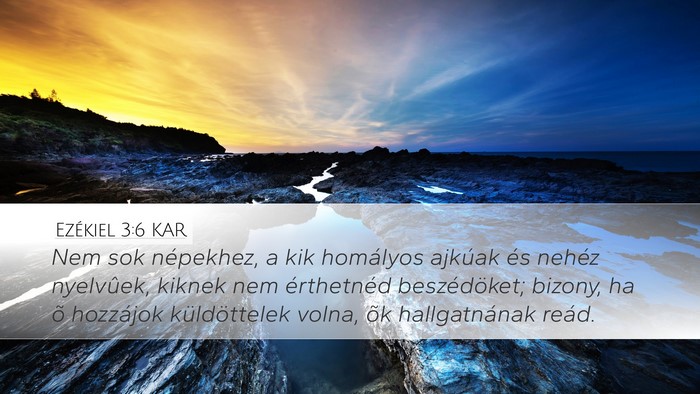 Ezékiel 3:6 KAR Bible Verse Image