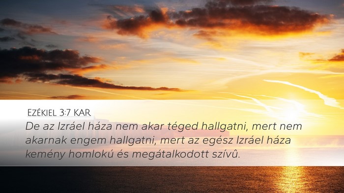 Ezékiel 3:7 KAR Bible Verse Image