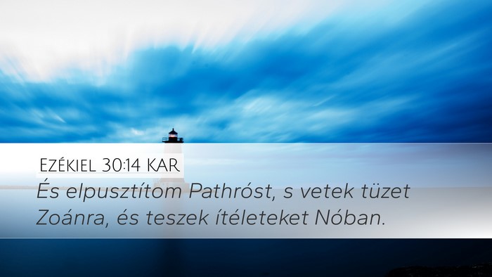 Ezékiel 30:14 KAR Bible Verse Image