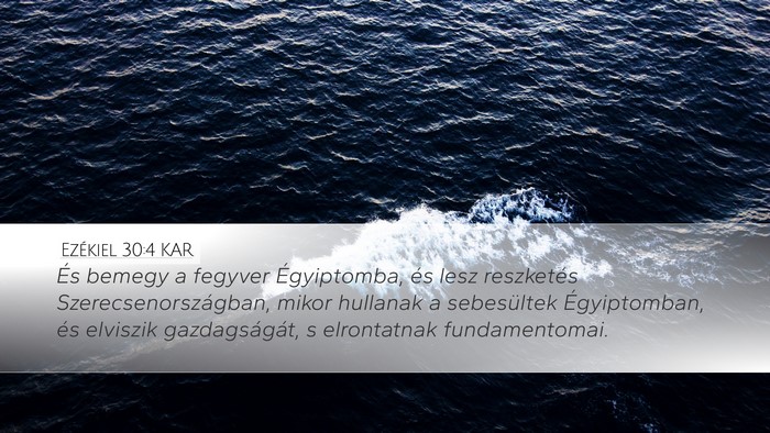 Ezékiel 30:4 KAR Bible Verse Image