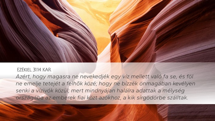 Ezékiel 31:14 KAR Bible Verse Image
