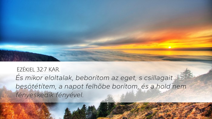 Ezékiel 32:7 KAR Bible Verse Image