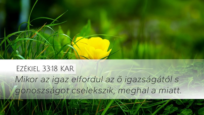 Ezékiel 33:18 KAR Bible Verse Image