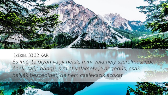 Ezékiel 33:32 KAR Bible Verse Image