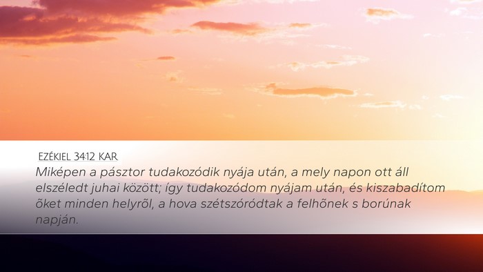 Ezékiel 34:12 KAR Bible Verse Image