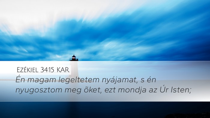 Ezékiel 34:15 KAR Bible Verse Image